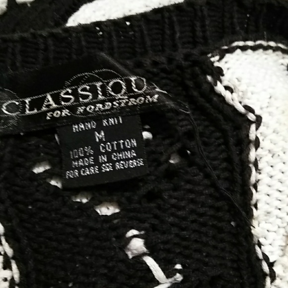 Vintage Cable Knit Tunic Length Sweater M/L - Picture 7 of 9